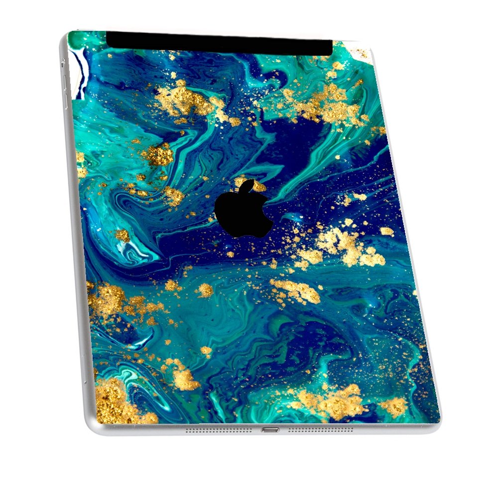 Apple iPad 1 A1337 (Wifi, 3G) BLUE AND GOLD MARBLE