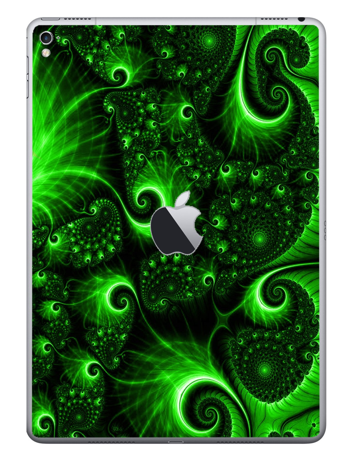 Apple iPad Pro 9.7" (Wifi, Cell) A1674    GREEN SWIRLS Laptop Skin