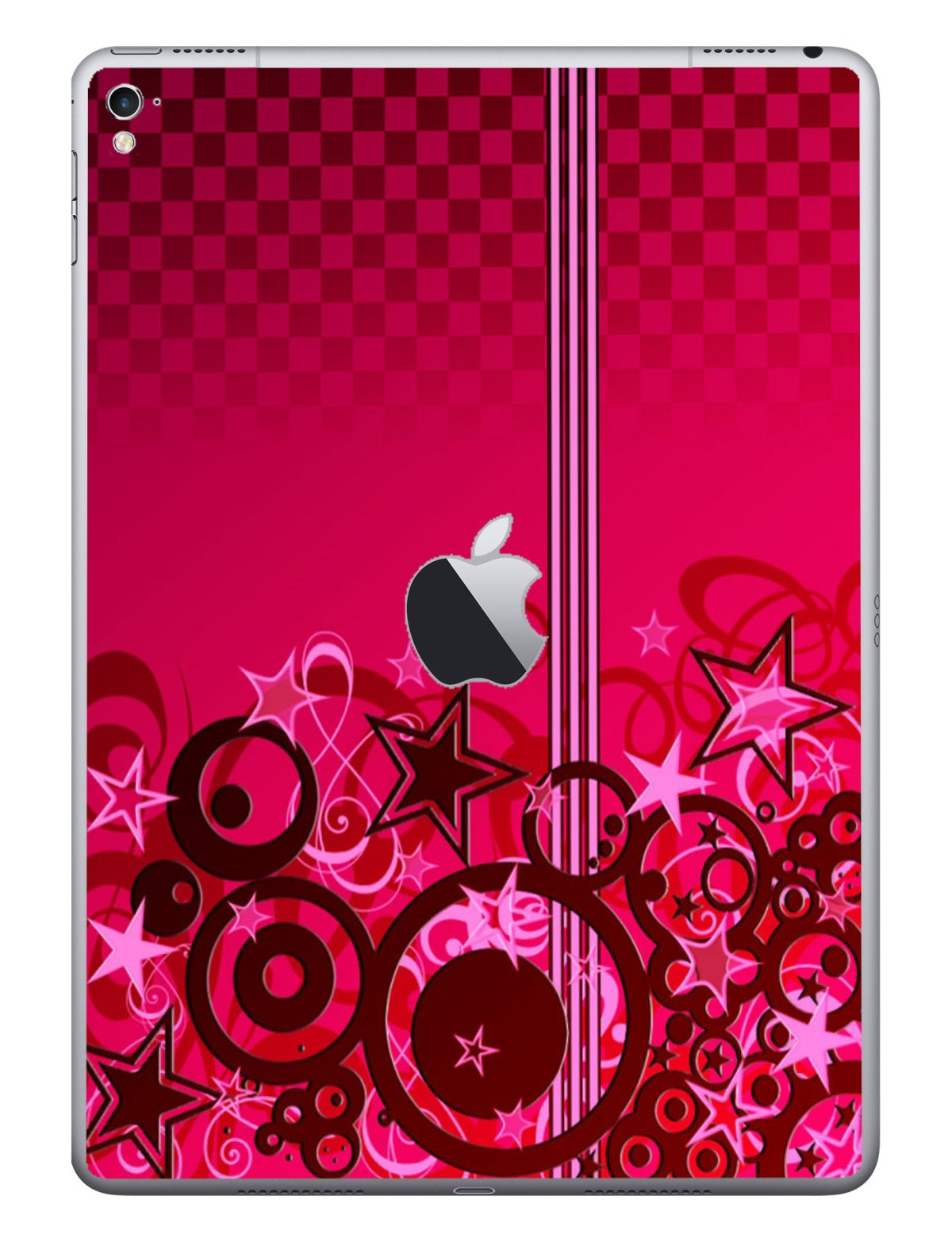 Apple iPad Pro 9.7" (Wifi, Cell) A1675    PINK GRUNGE STARS Laptop Skin