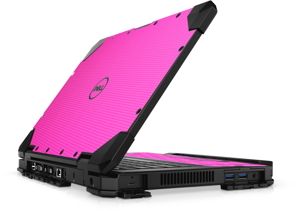 Dell Latitude 14 RUGGED 5420 5424 PINK CARBON FIBER Laptop Skin