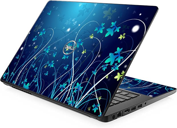 Dell Latitude 3480 BLUE FLOWERS Laptop Skin