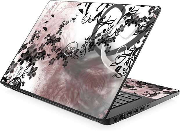Dell Latitude 3490 FLOWERS AND UMBRELLAS Laptop Skin