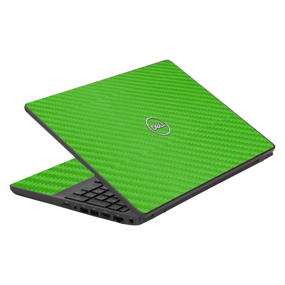 Dell Latitude 5500 / 5501  GREEN CARBON FIBER Laptop Skin