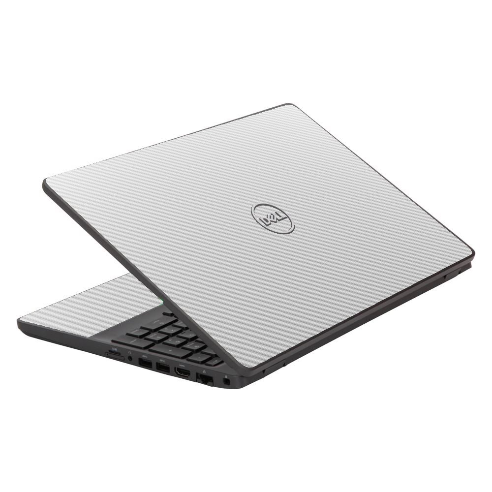 Dell Latitude 5500 / 5501  WHITE CARBON FIBER Laptop Skin