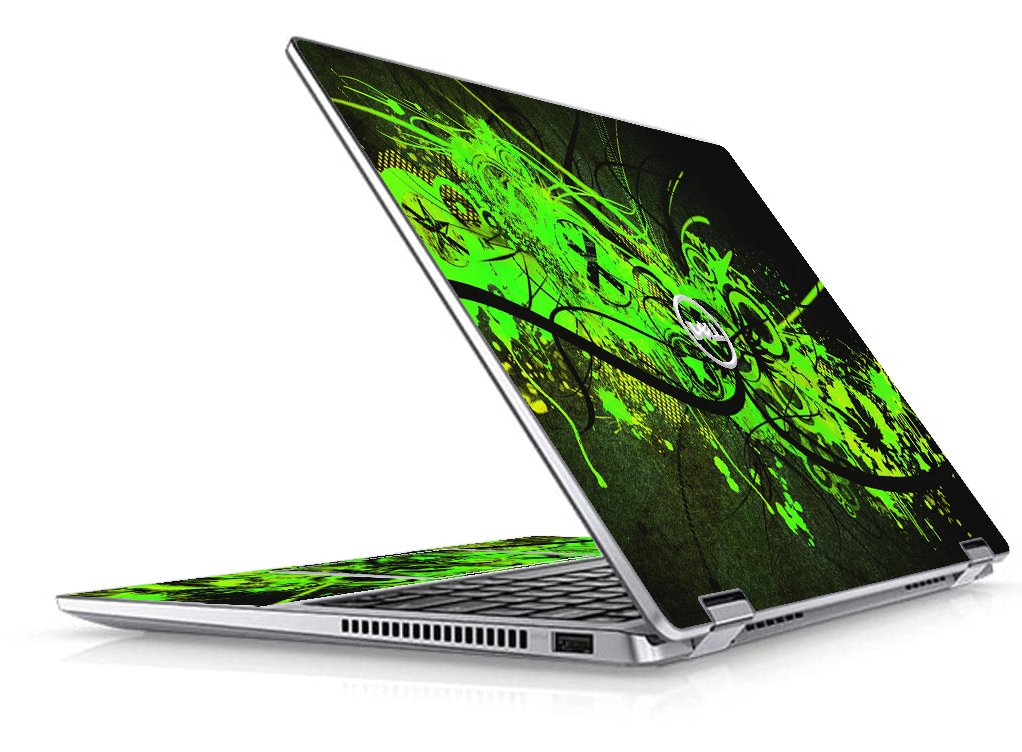 Dell Latitude 9420 2 IN 1 GRAFFITI GREEN Laptop Skin