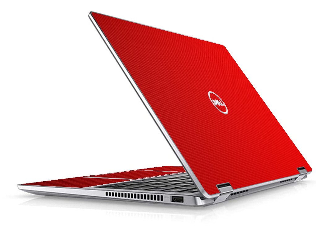 Dell Latitude 9420 2 IN 1 RED CARBON FIBER Laptop Skin