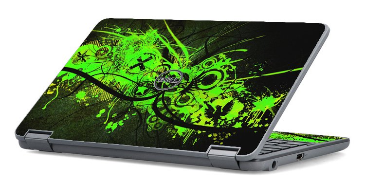 Dell Latitude 3120 2 IN 1 GRAFFITI GREEN Laptop Skin