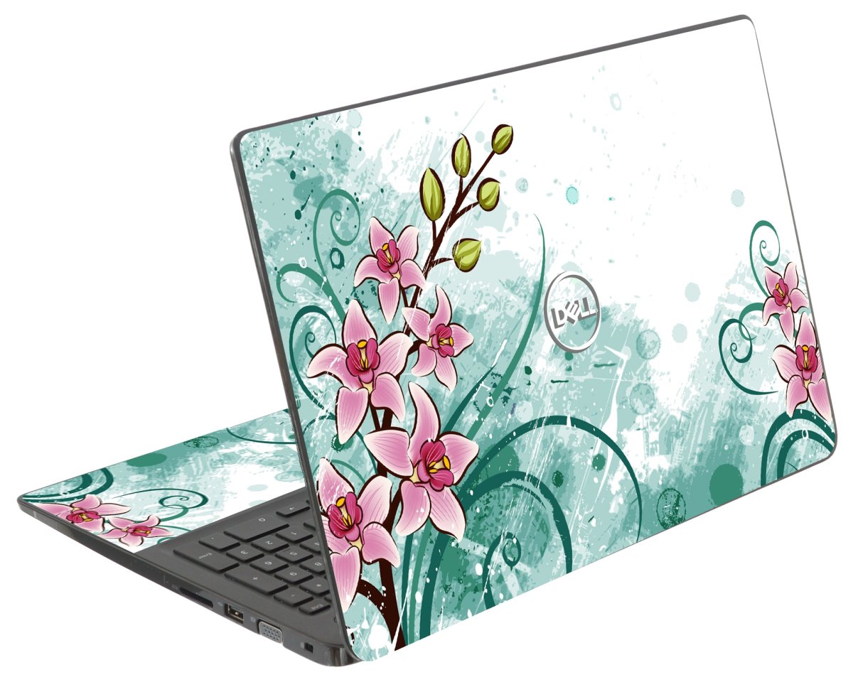Dell Latitude 3500 PINK LILY WATERCOLOR Laptop Skin