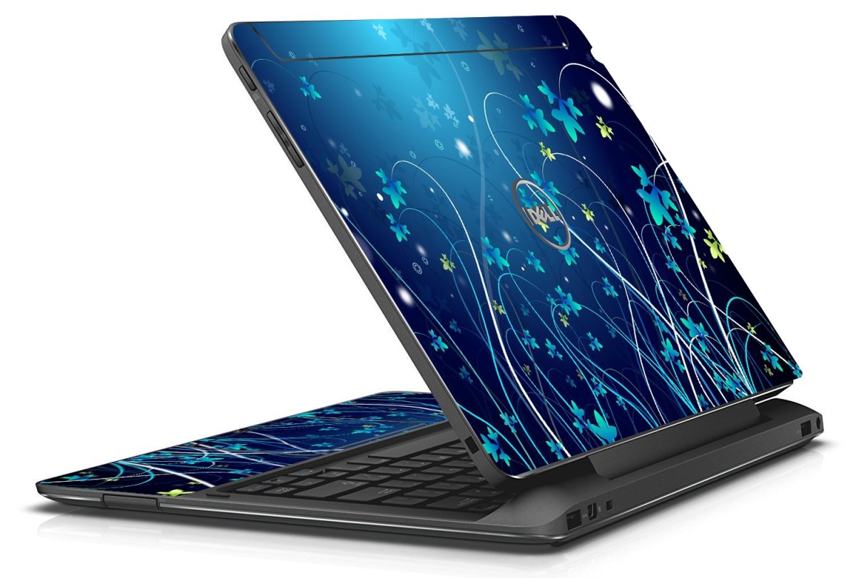 Dell Latitude 7350 2 in 1 BLUE FLOWERS Laptop Skin