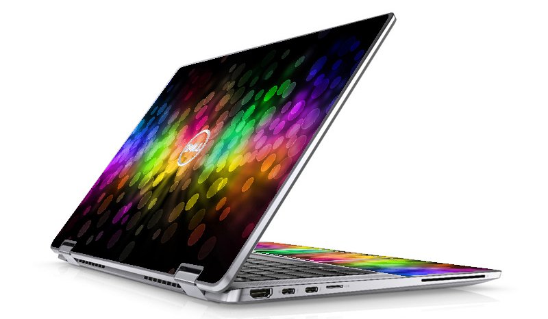 Dell Latitude 9520 2 in 1 RAINBOW BOKEH Laptop Skin