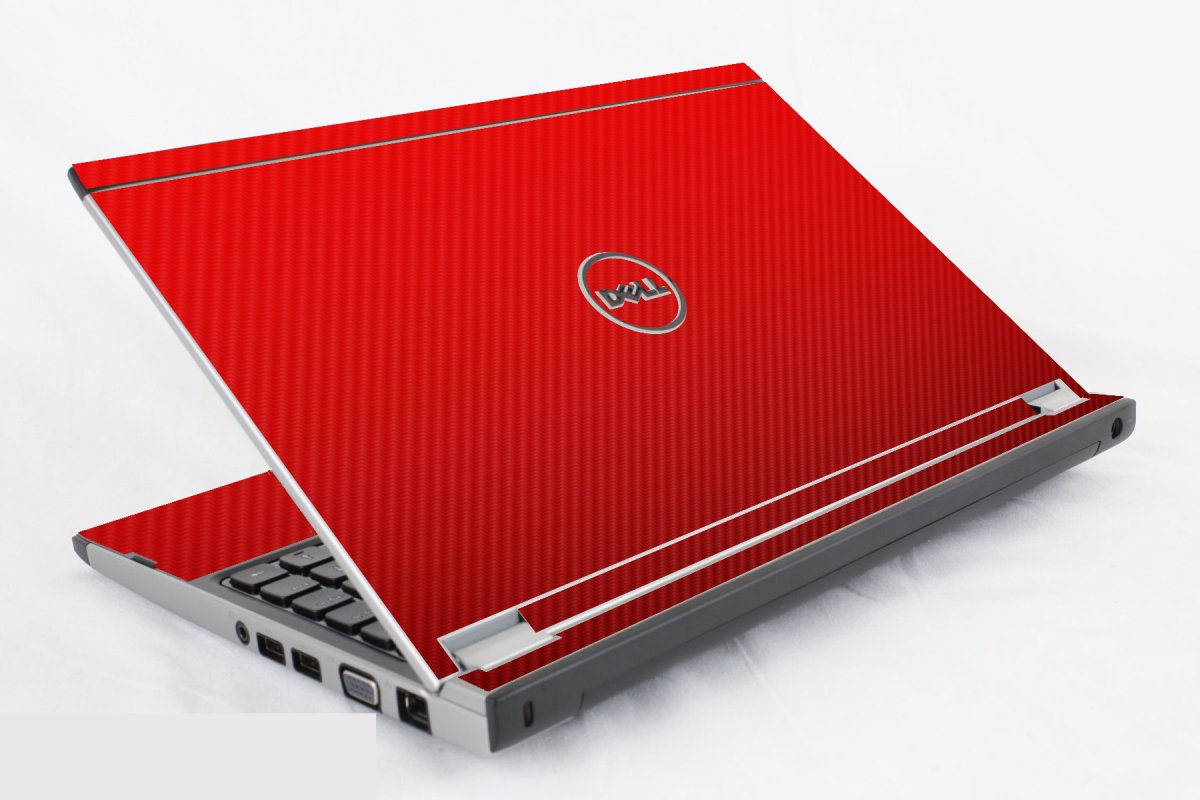 Dell Latitude E3300 RED CARBON FIBER Laptop Skin