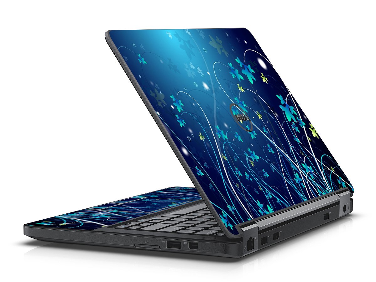Dell Latitude E5250 BLUE FLOWERS Laptop Skin