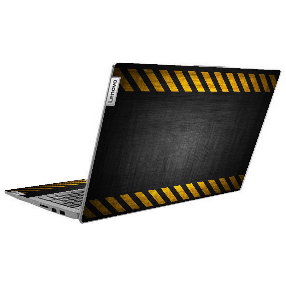 IdeaPad 5-15IIL05 BLACK CAUTION STRIPES Laptop Skin