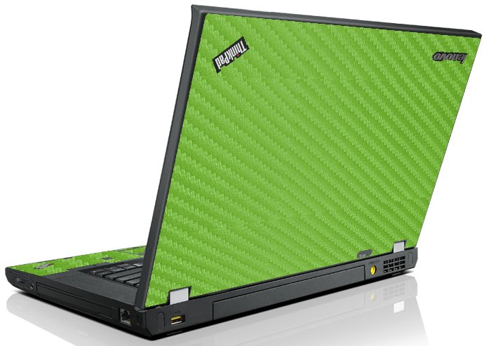 ThinkPad T530 GREEN CARBON FIBER Laptop Skin
