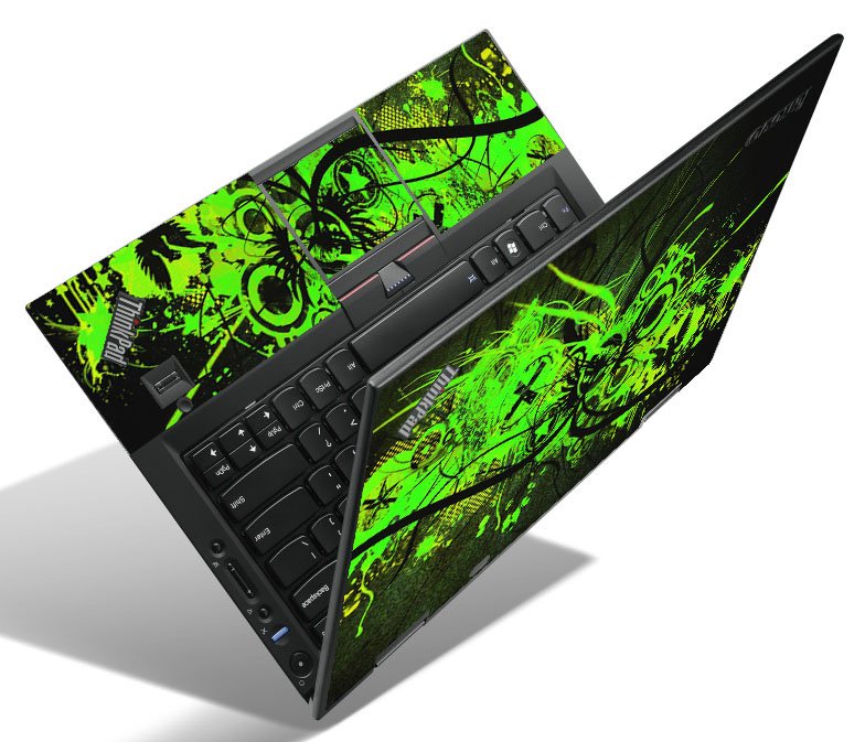 IBM/Lenovo ThinkPad X1 Hybrid GRAFFITI GREEN Laptop Skin