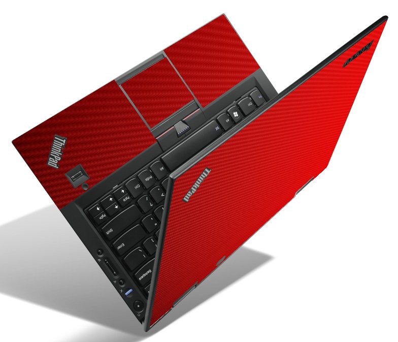 IBM/Lenovo ThinkPad X1 Hybrid RED CARBON FIBER Laptop Skin