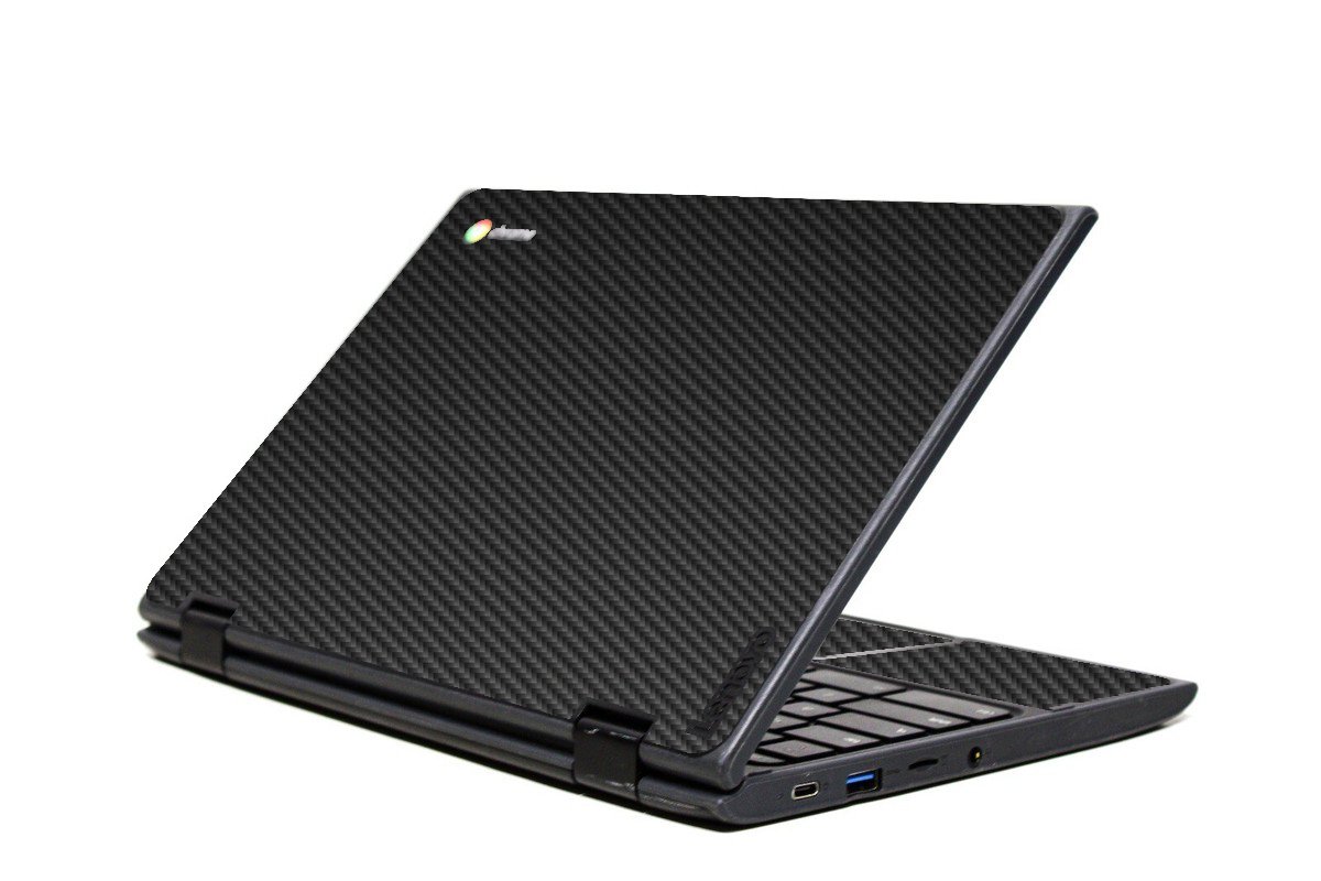 IBM/Lenovo Chromebook 500e G2 2 IN 1 BLACK CARBON FIBER Laptop Skin
