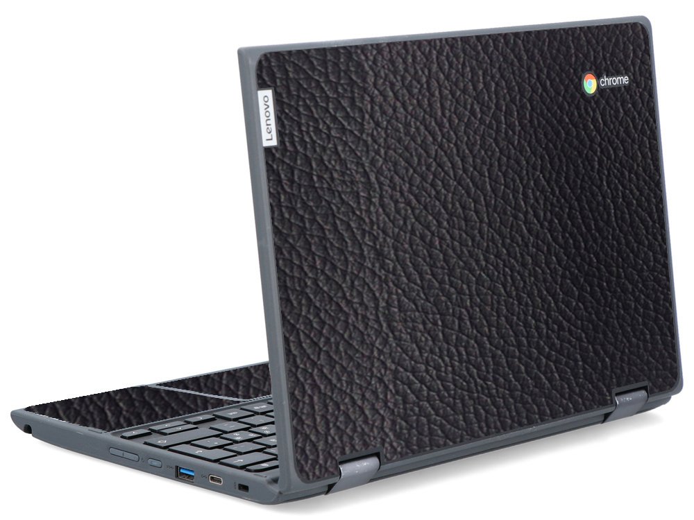 IBM/Lenovo Chromebook 500e G2 BLACK LEATHER Laptop Skin