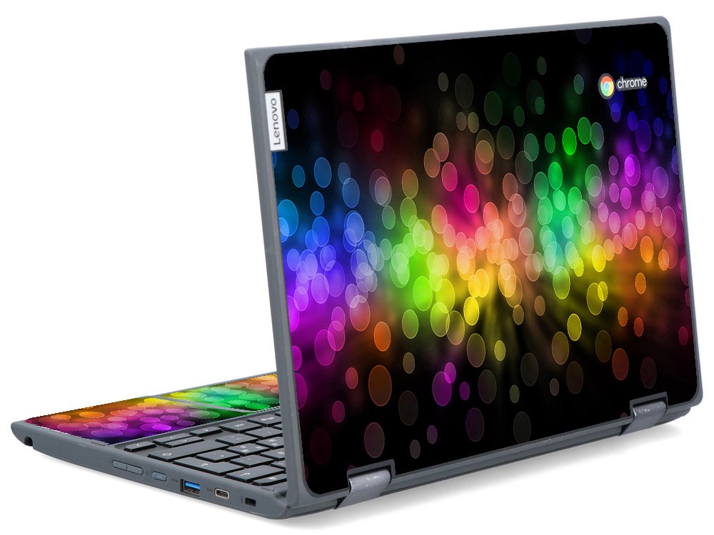 IBM/Lenovo Chromebook 500e G2 RAINBOW BOKEH Laptop Skin