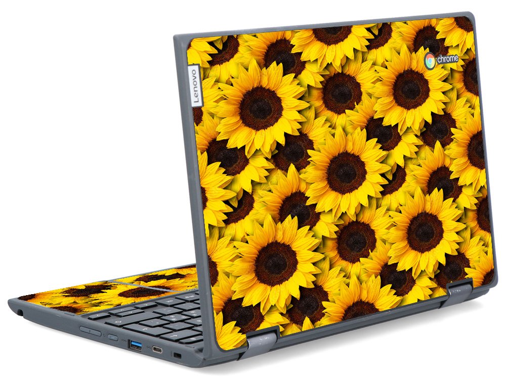 IBM/Lenovo Chromebook 500e G2 SUNFLOWERS Laptop Skin