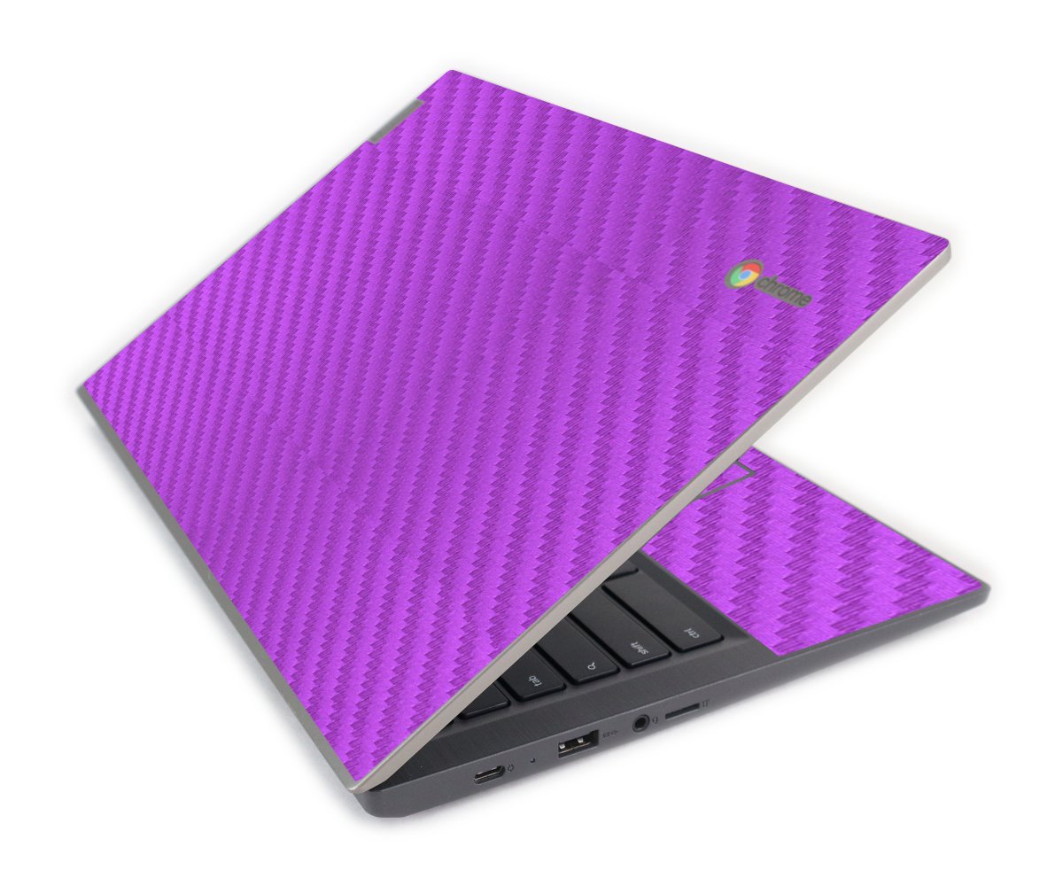 IBM/Lenovo Chromebook 14e G1 PURPLE CARBON FIBER Laptop Skin