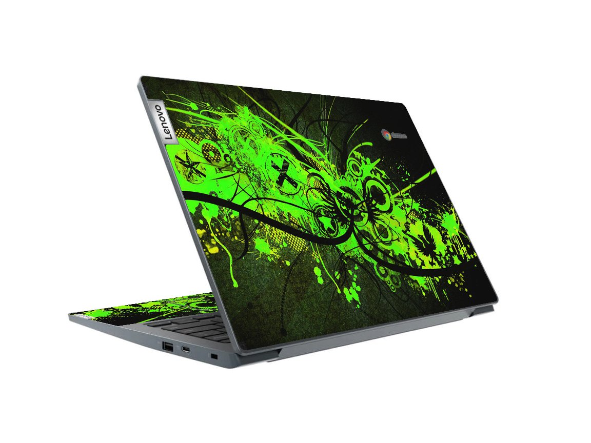 IdeaPad 3 Chromebook 14IGL05 GRAFFITI GREEN Laptop Skin