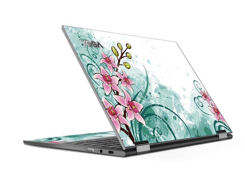 YOGA C630-13Q50 PINK LILY WATERCOLOR Laptop Skin