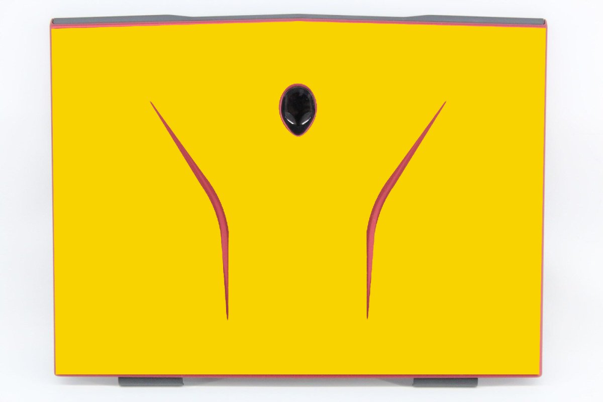 Alienware M11X R3 Lid ONLY YELLOW Laptop Skin