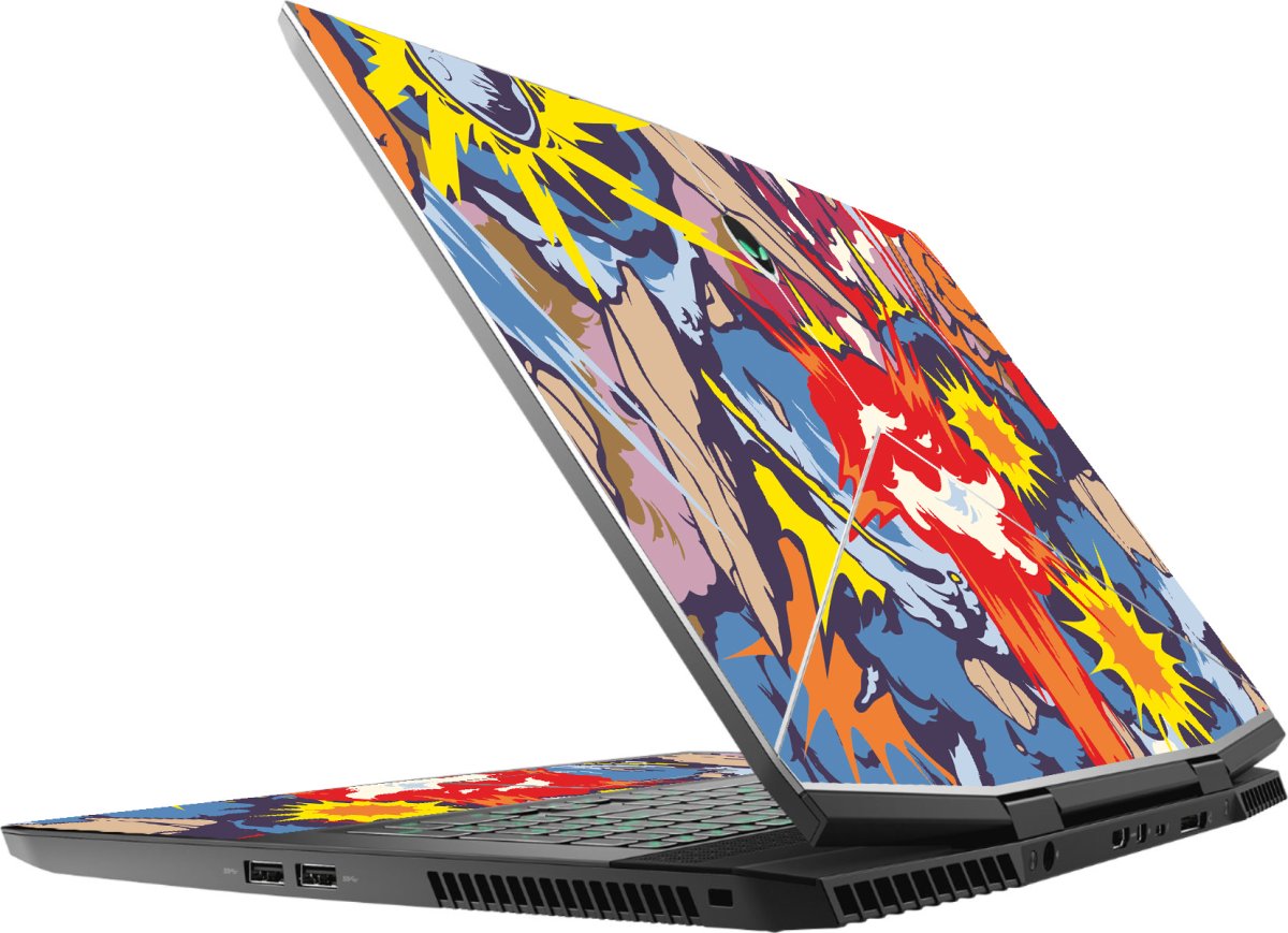 Alienware M17X R5 COMIC EXPLOSIONS Laptop Skin