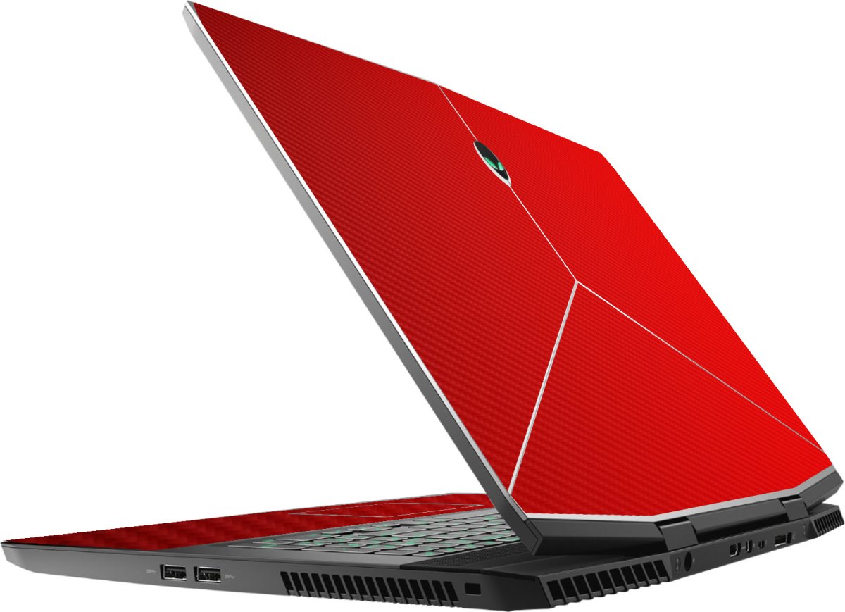 Alienware M17X R5 RED CARBON FIBER Laptop Skin