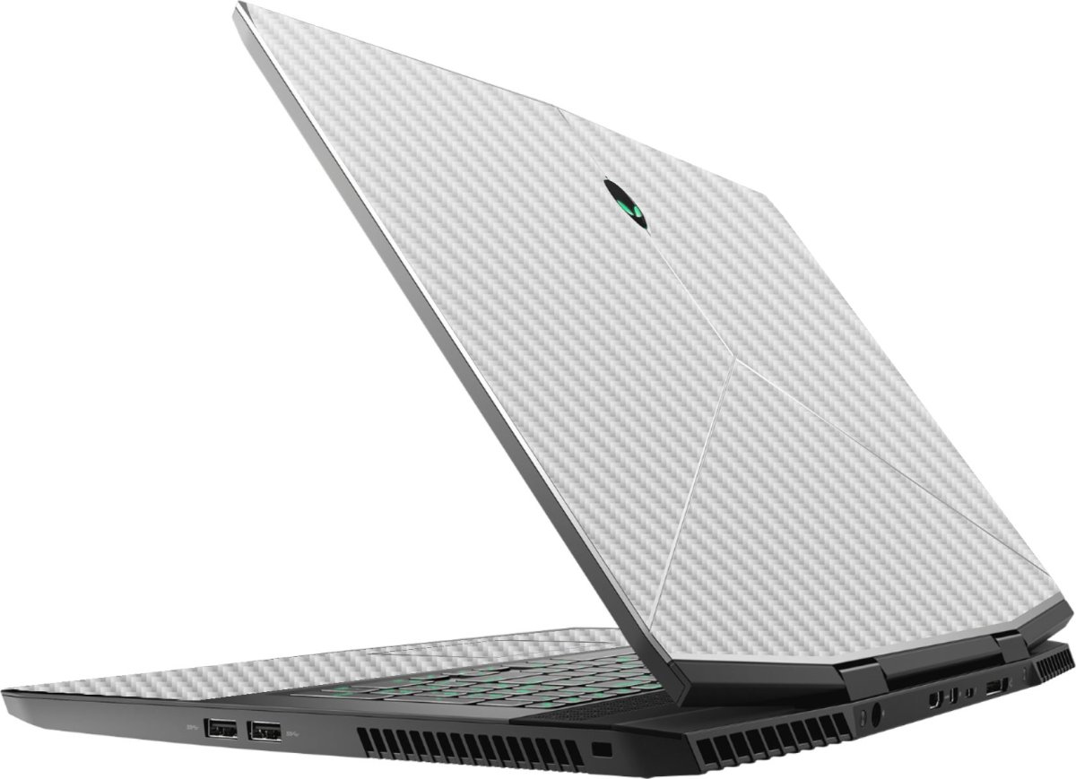 Alienware M17X R5 WHITE CARBON FIBER Laptop Skin