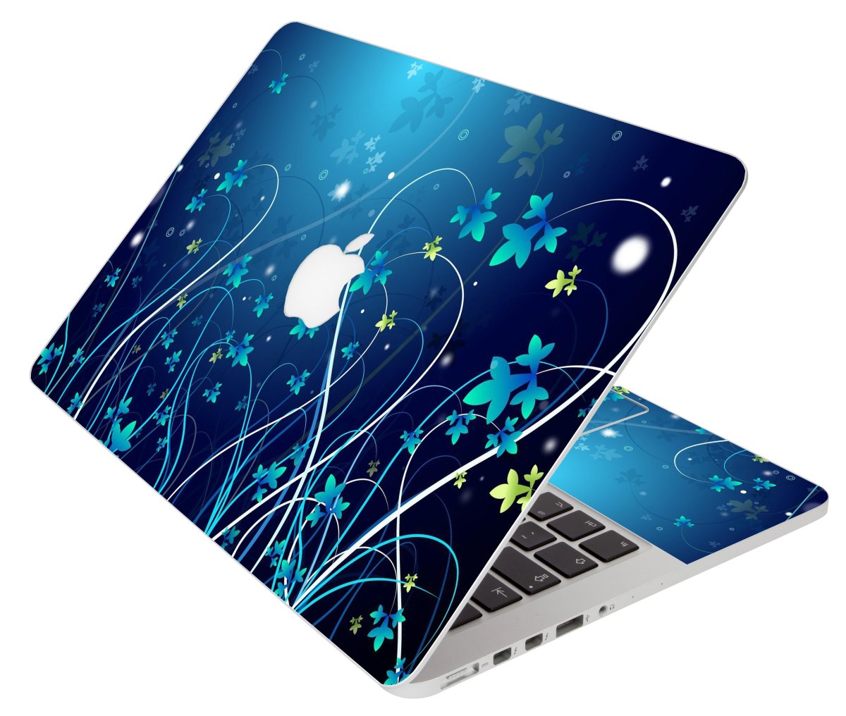 Apple MacBook Air 11 A1465 BLUE FLOWERS Laptop Skin