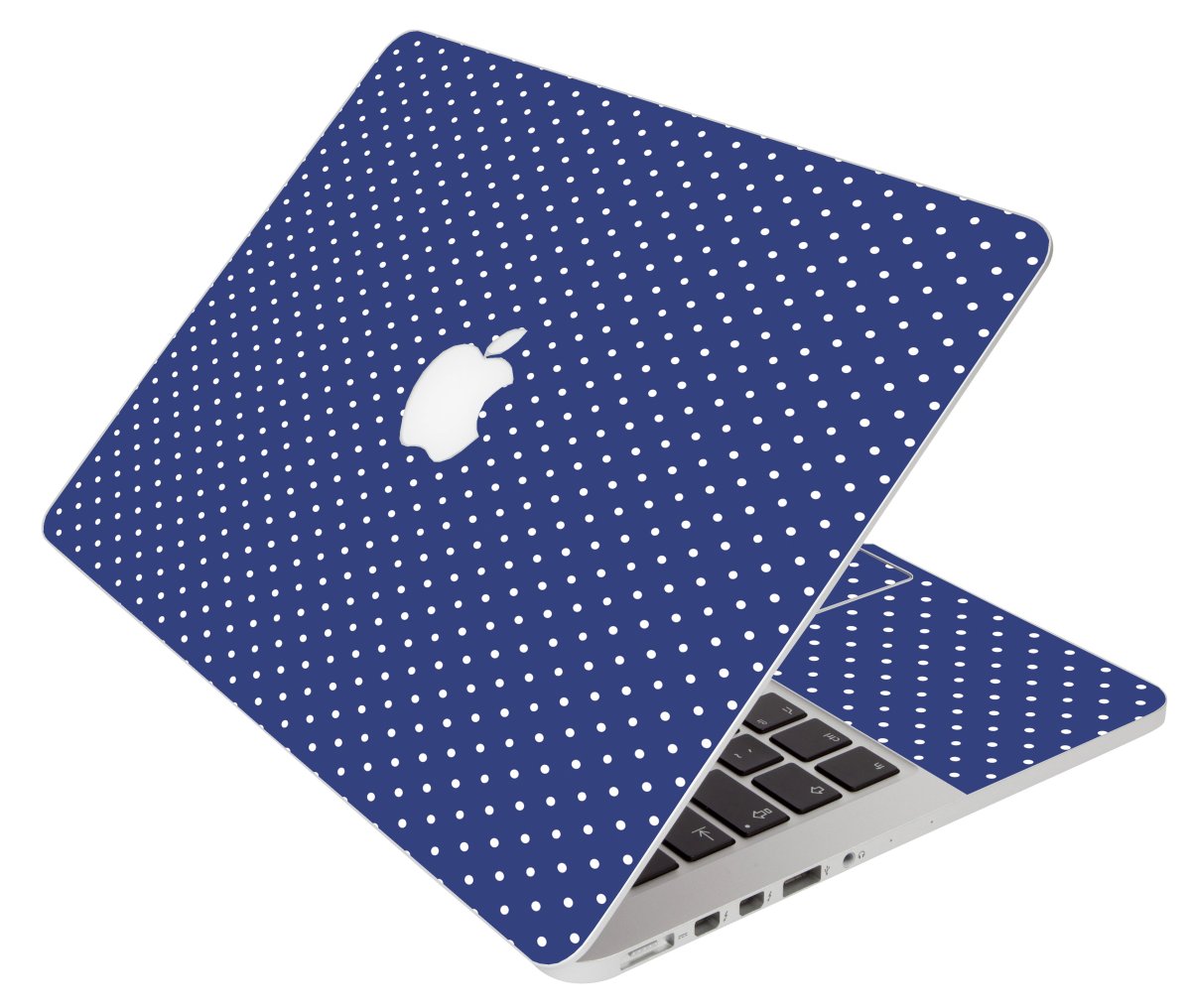 Navy Polka Dot Apple Macbook Air 13 A1466 Laptop Skin