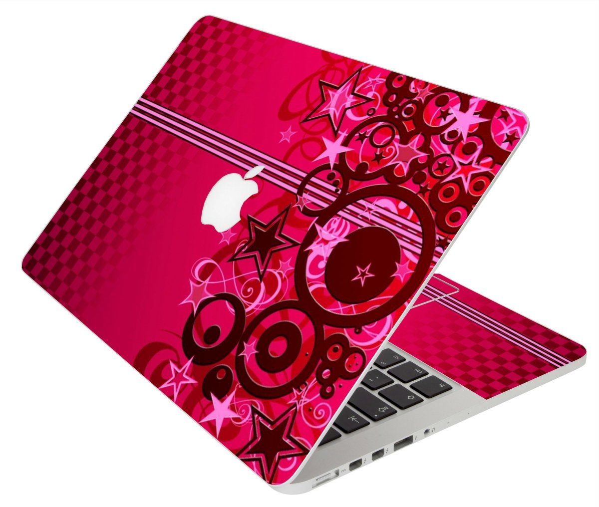 Apple MacBook A1342 PINK GRUNGE STARS Laptop Skin
