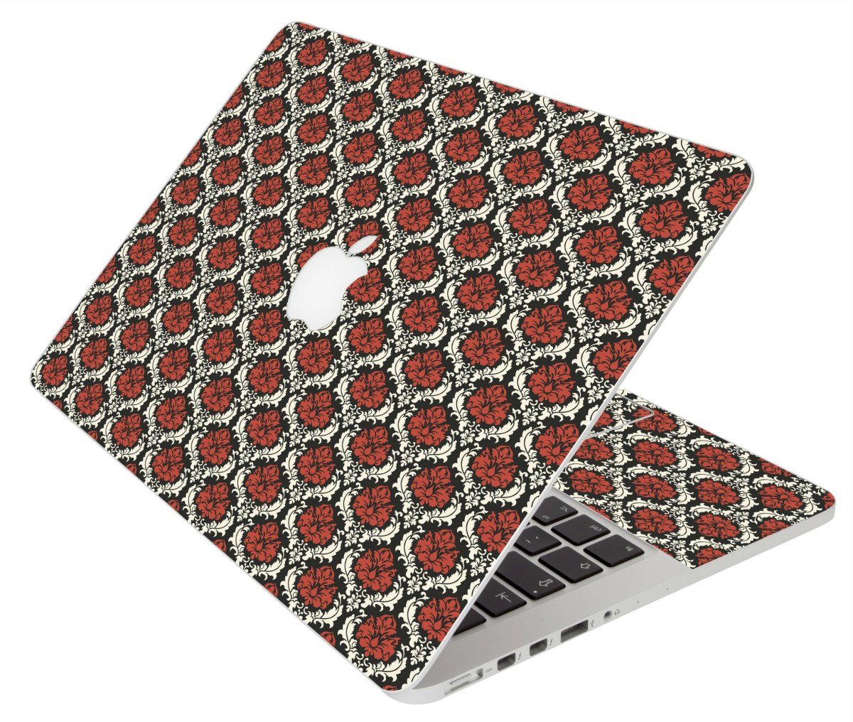 Red Black 5 Apple Macbook Original 13 A1181 Laptop Skin