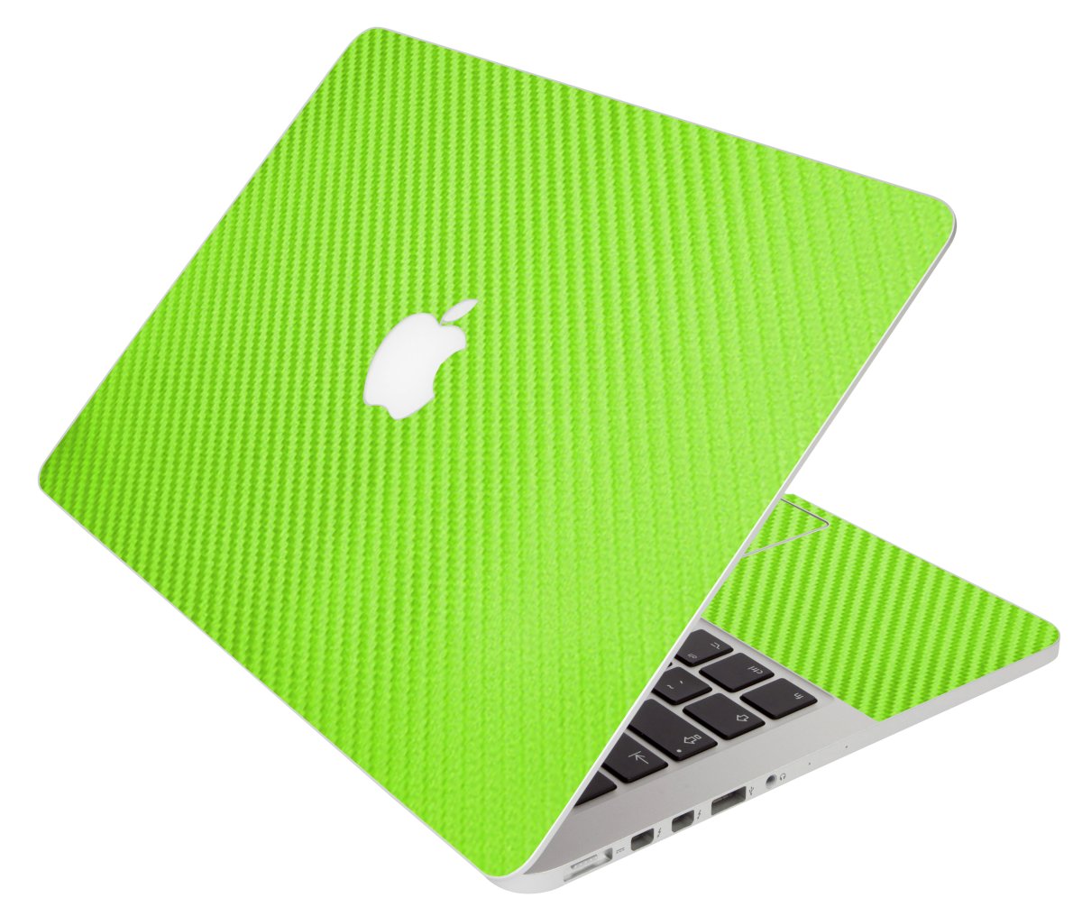 Green Carbon Fiber Apple Macbook Pro 13 A1278 Laptop Skin