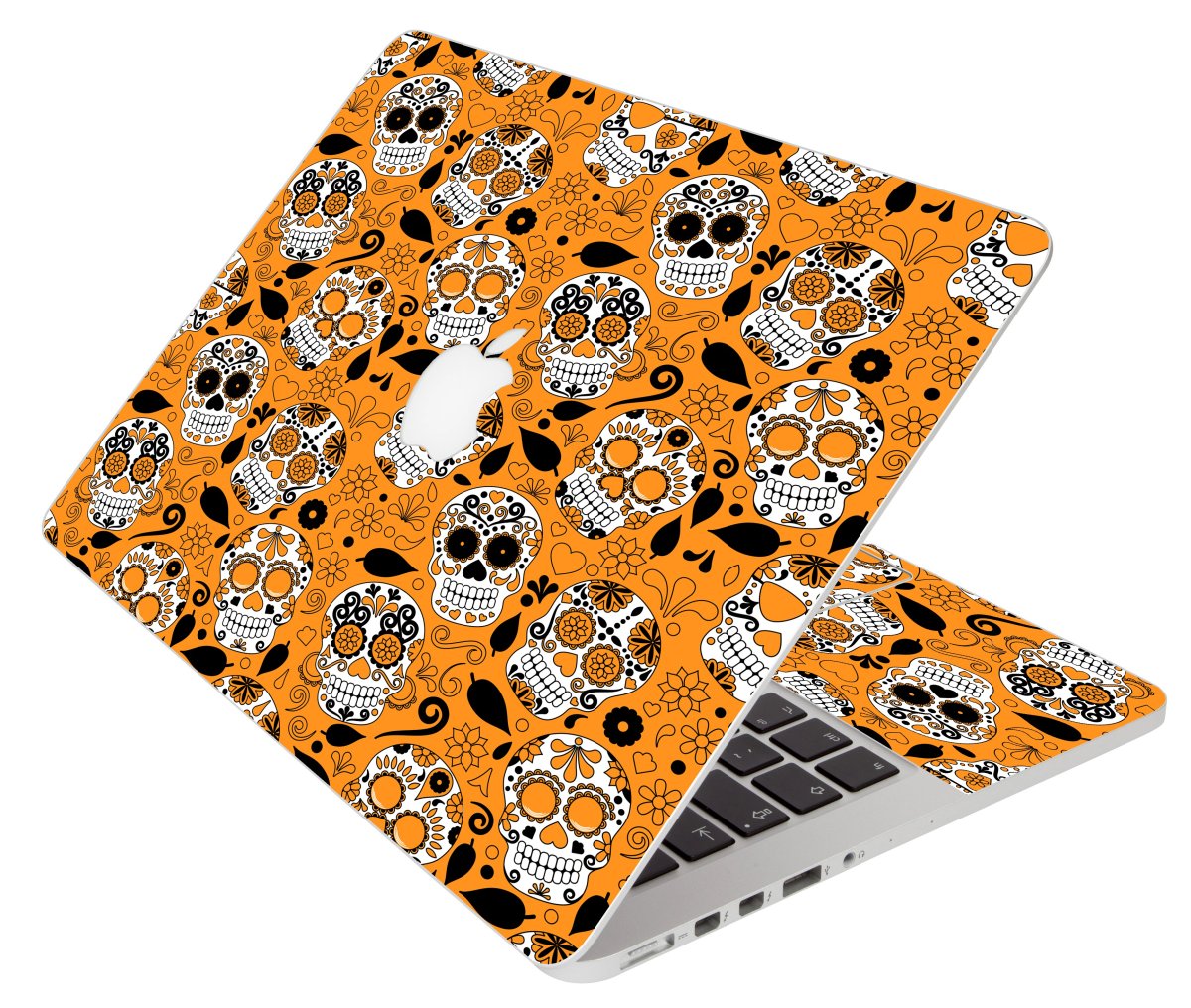 Orange Sugar Skull Apple Macbook Pro 13 A1278 Laptop 
Skin