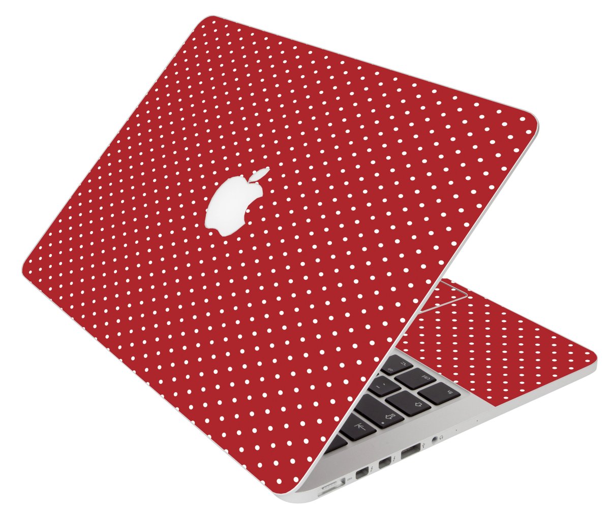 Red Polka Dot Apple Macbook Pro 15 A1286 Laptop Skin