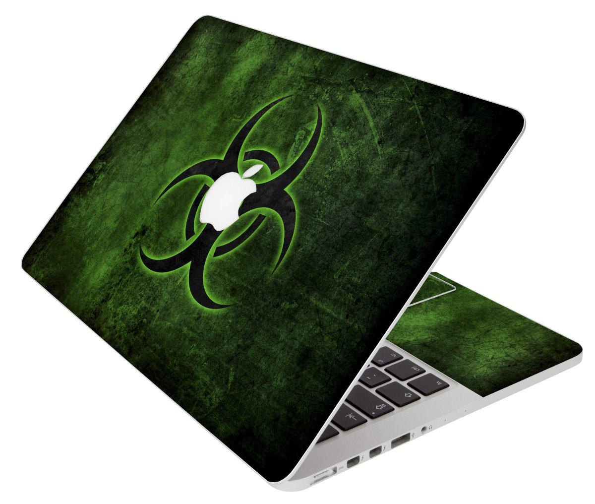 Green Biohazard Apple Macbook Pro 17 A1151 Laptop Skin