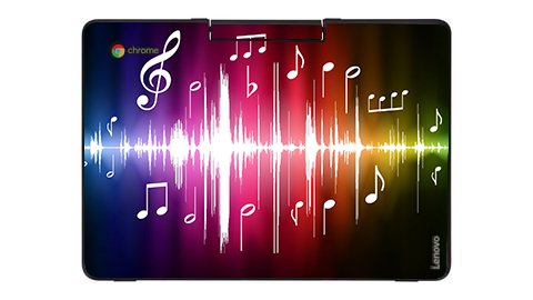 IBM/Lenovo Chromebook N23 NEON NOTES Laptop Skin