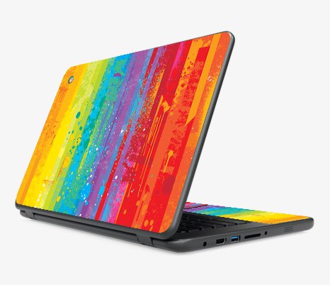 IBM/Lenovo Chromebook N42 GRUNGE RAINBOW Laptop Skin