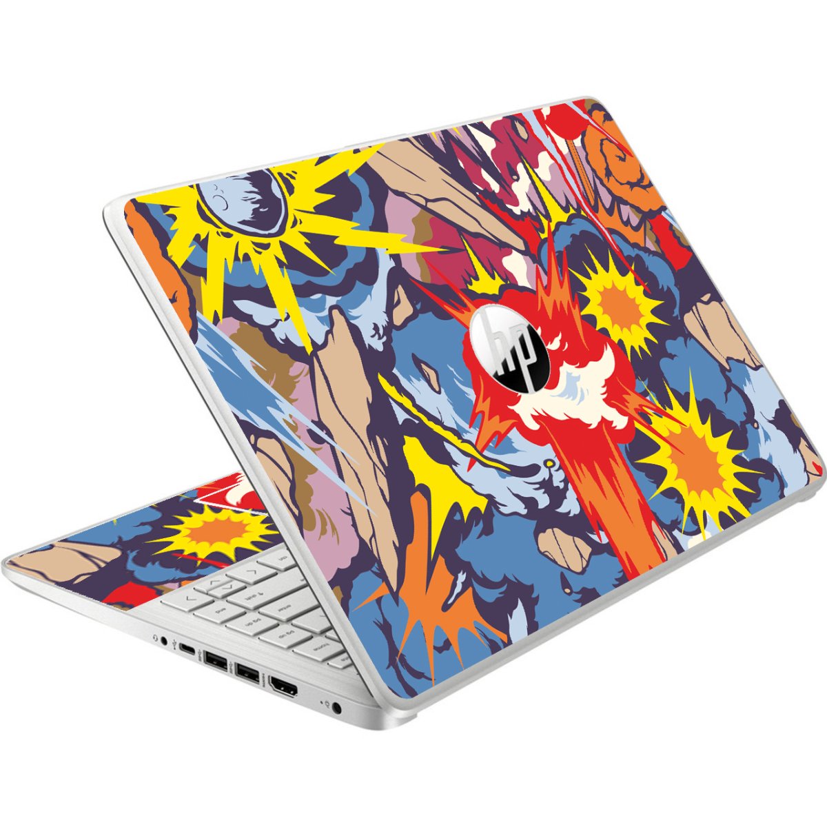 HP NoteBook 14-DQ0057NR COMIC EXPLOSIONS Laptop Skin