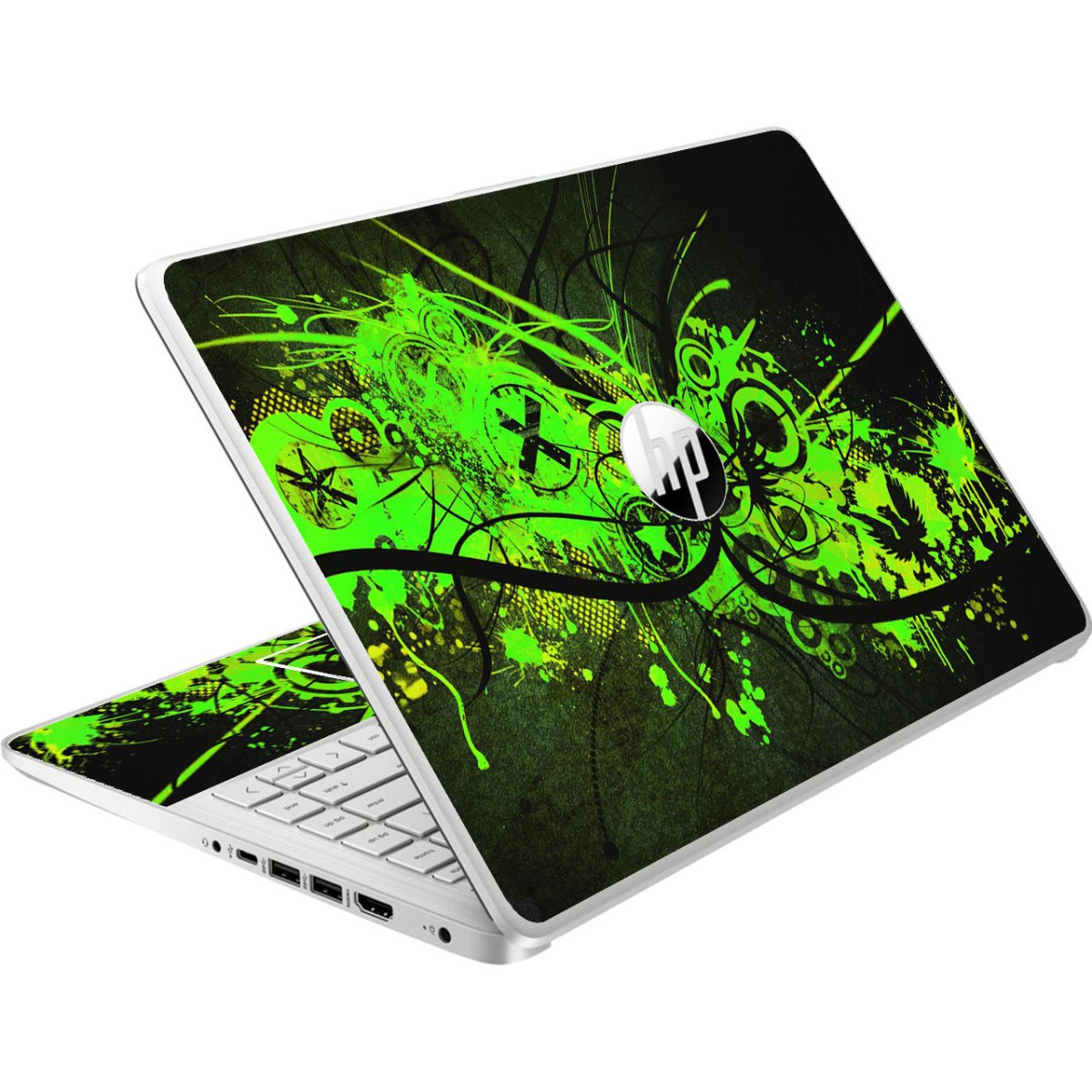 HP NoteBook 14-DQ0057NR GRAFITTI GREEN Laptop Skin