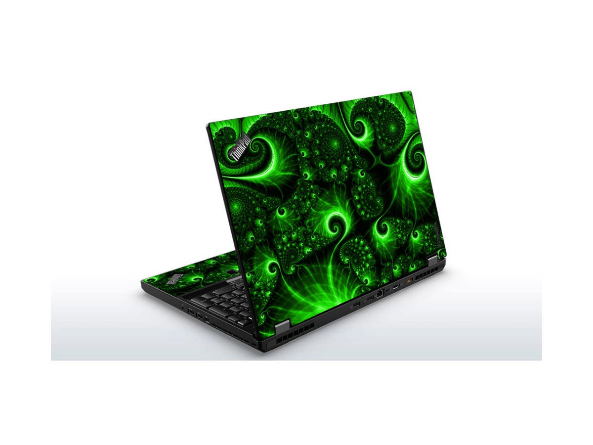 ThinkPad P70 GREEN SWIRLS Laptop Skin