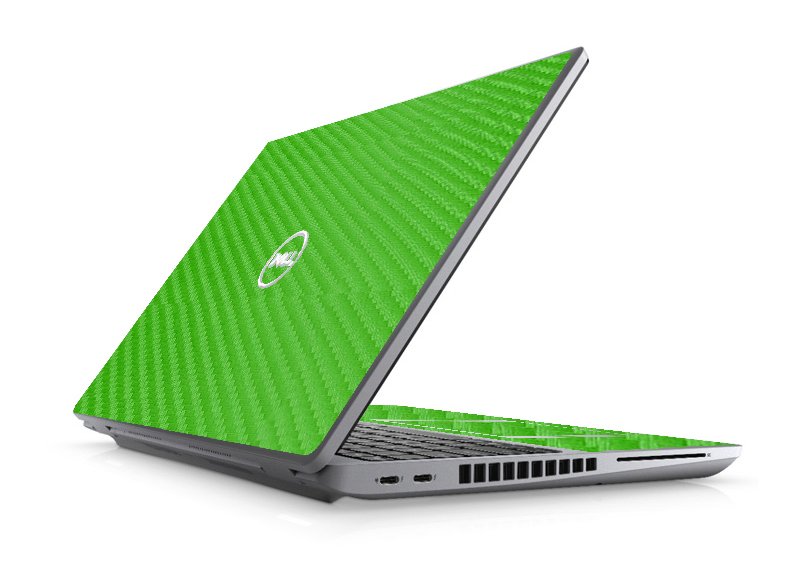 Dell Precision 3561 Workstation GREEN CARBON FIBER Laptop Skin