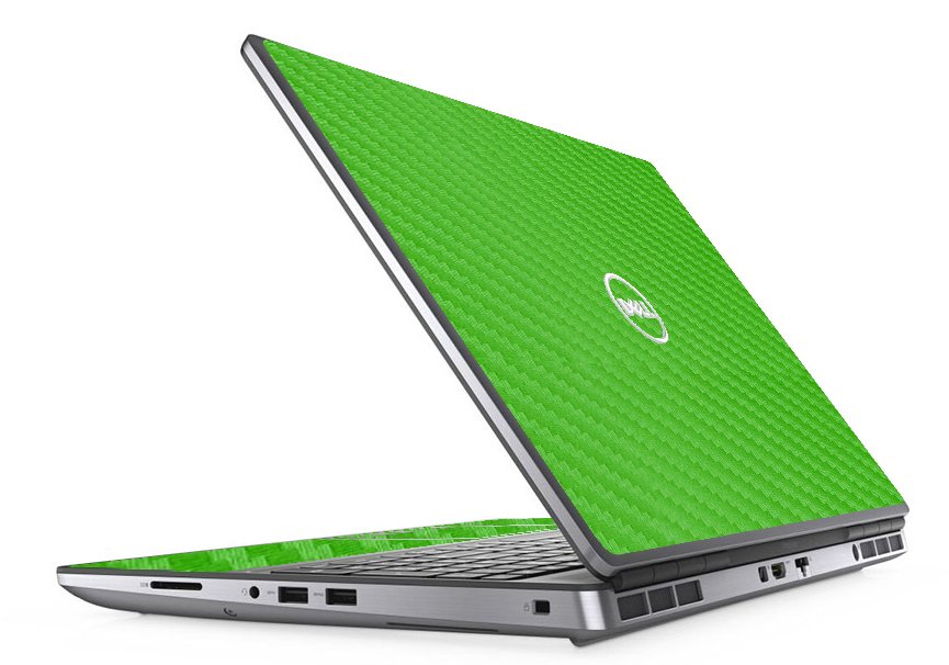 Dell Precision 7750 GREEN CARBON FIBER Laptop Skin