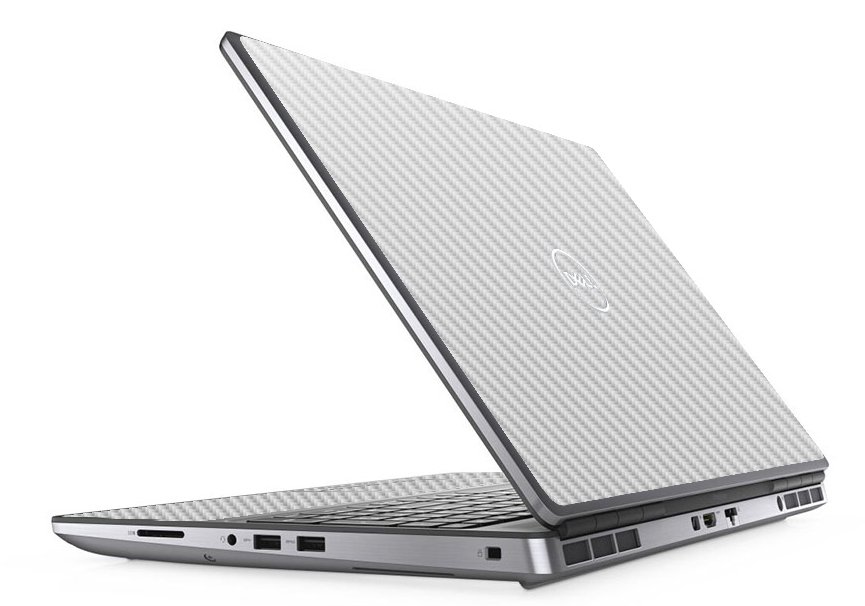Dell Precision 7550 WHITE CARBON FIBER Laptop Skin