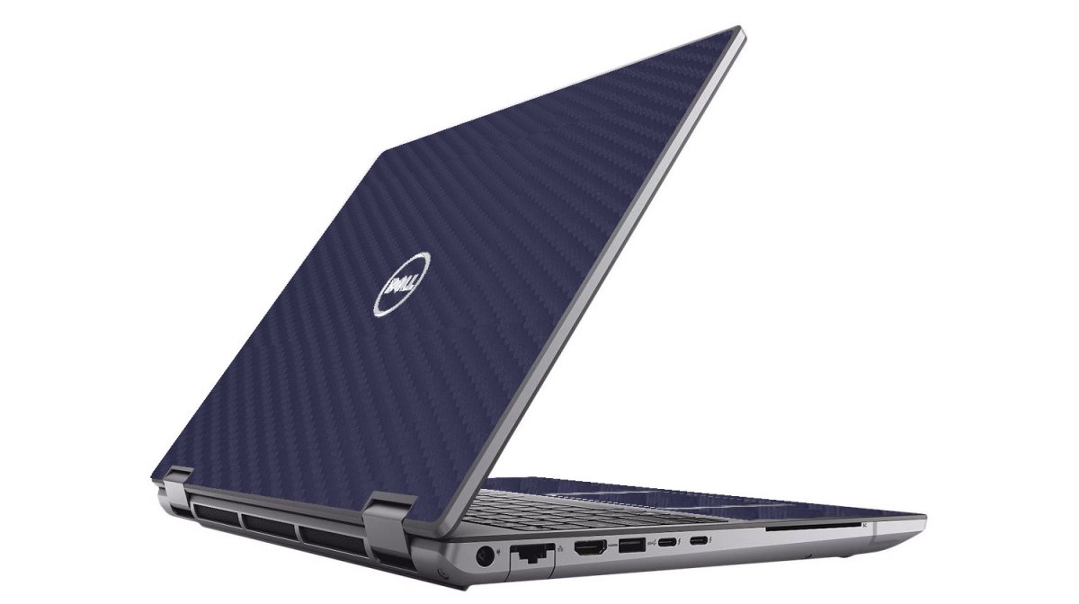 Dell Precision 7670 Workstation BLUE CARBON FIBER Laptop Skin