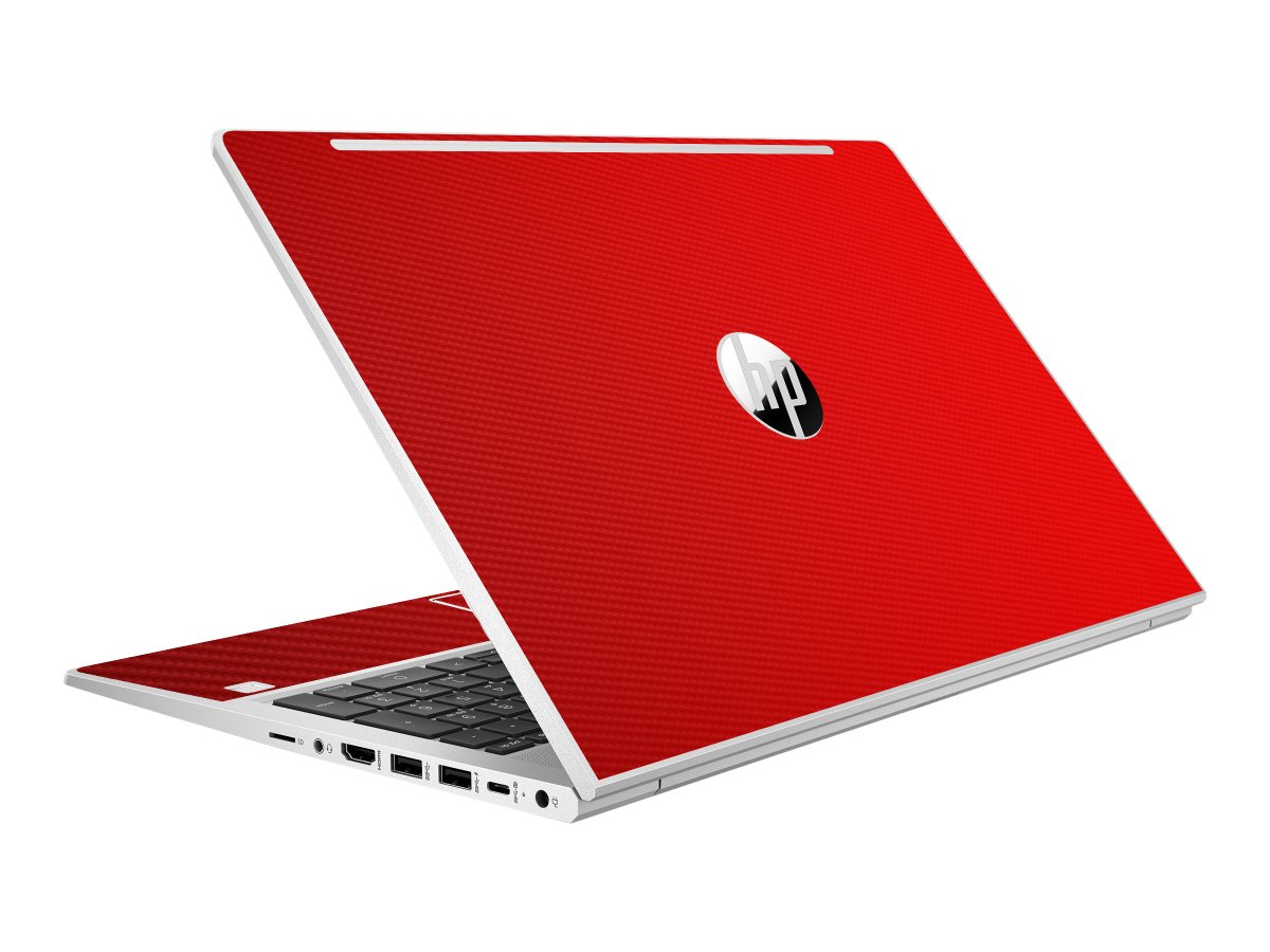 HP ProBook 450 G8 RED CARBON FIBER Laptop Skin