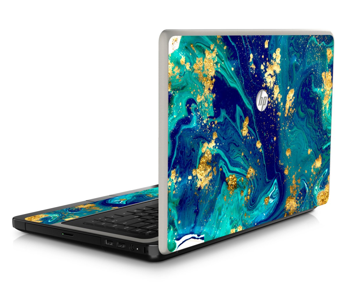 HP ProBook 630 G1 BLUE AND GOLD MARBLE Laptop Skin
